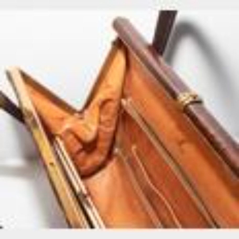 Vintage Lucille de Paris Brown Alligator Top Handle Bag - Picture 4 of 7